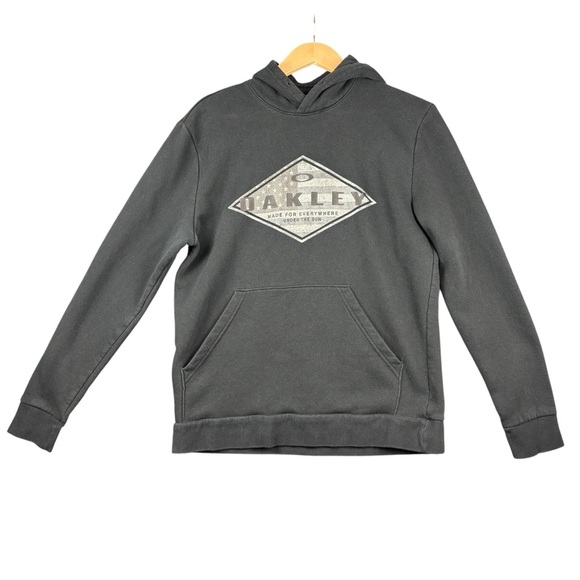 EUC Oakley Men’s Diamond Space Flag Hooded Sweatshirt Sz Medium - Picture 2 of 8